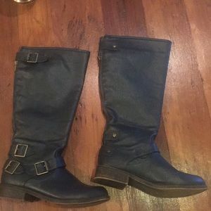 Just Fab Dark Navy Boots